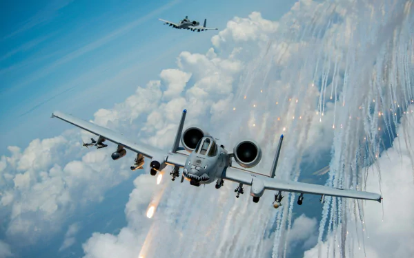 military Fairchild Republic A-10 Thunderbolt II HD Desktop Wallpaper | Background Image