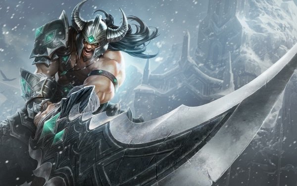 Video Game League Of Legends Tryndamere Warrior Sword HD Wallpaper | Background Image