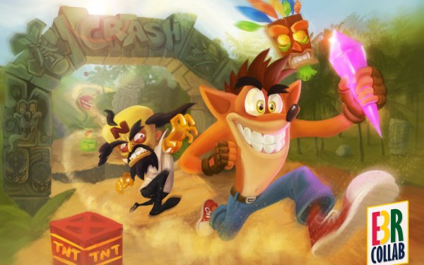 Video Game Crash Bandicoot Aku Aku Neo Cortex HD Wallpaper | Background Image