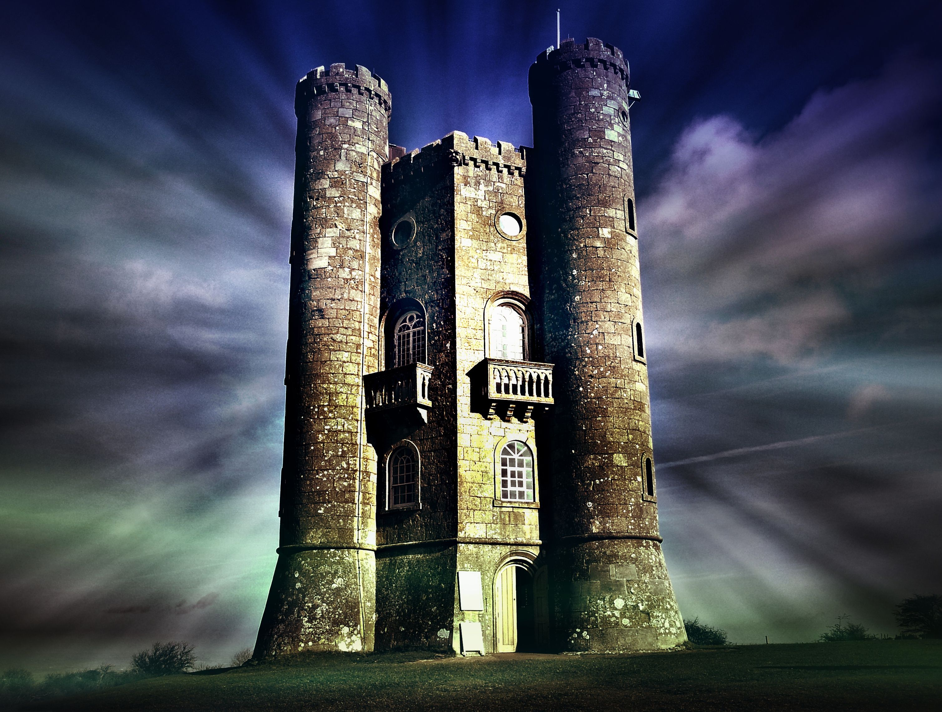 Man Made Broadway Tower, Worcestershire HD Wallpaper | Background Image