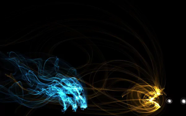 4K Ultra HD PC wallpaper featuring glowing Pac-Man and a ghost in dynamic, colorful energy trails against a dark background from the classic video game.