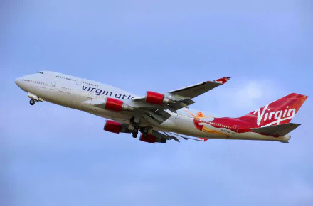  Virgin Atlantic Airways, G-VFAB Boeing 747-4Q8, Lady Penelope Livery