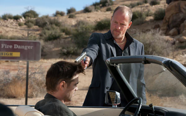 Charlie (Seven Psychopaths) Woody Harrelson Marty (Seven Psychopaths) Colin Farrell movie Seven Psychopaths HD Desktop Wallpaper | Background Image