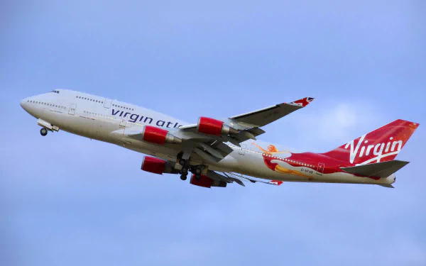  Virgin Atlantic Airways, G-VFAB Boeing 747-4Q8, Lady Penelope Livery