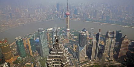 Oriental Pearl Tower man made Shanghai HD Desktop Wallpaper | Background Image