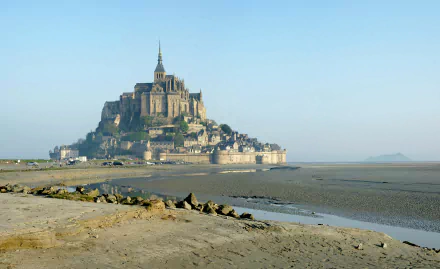 religious Mont Saint- Michel HD Desktop Wallpaper | Background Image