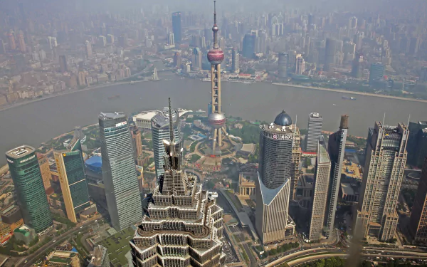 Oriental Pearl Tower man made Shanghai HD Desktop Wallpaper | Background Image