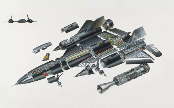 military Lockheed SR-71 Blackbird HD Desktop Wallpaper | Background Image