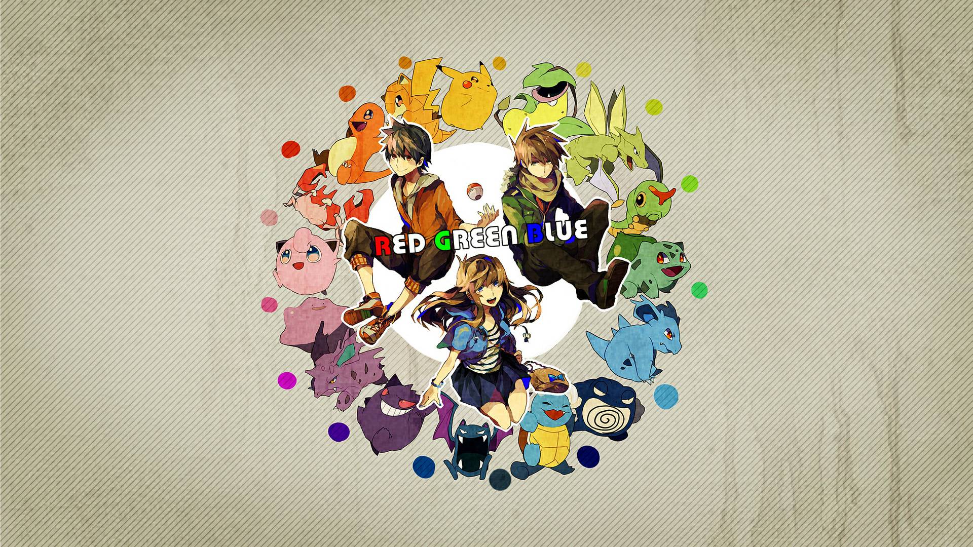 Video Game Pokemon: Red and Blue HD Wallpaper by No. 16