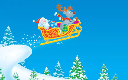  Santa In He's Sleight