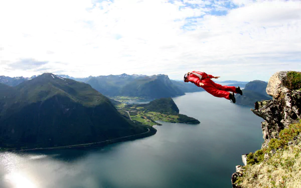 base jumping Sports HD Desktop Wallpaper | Background Image