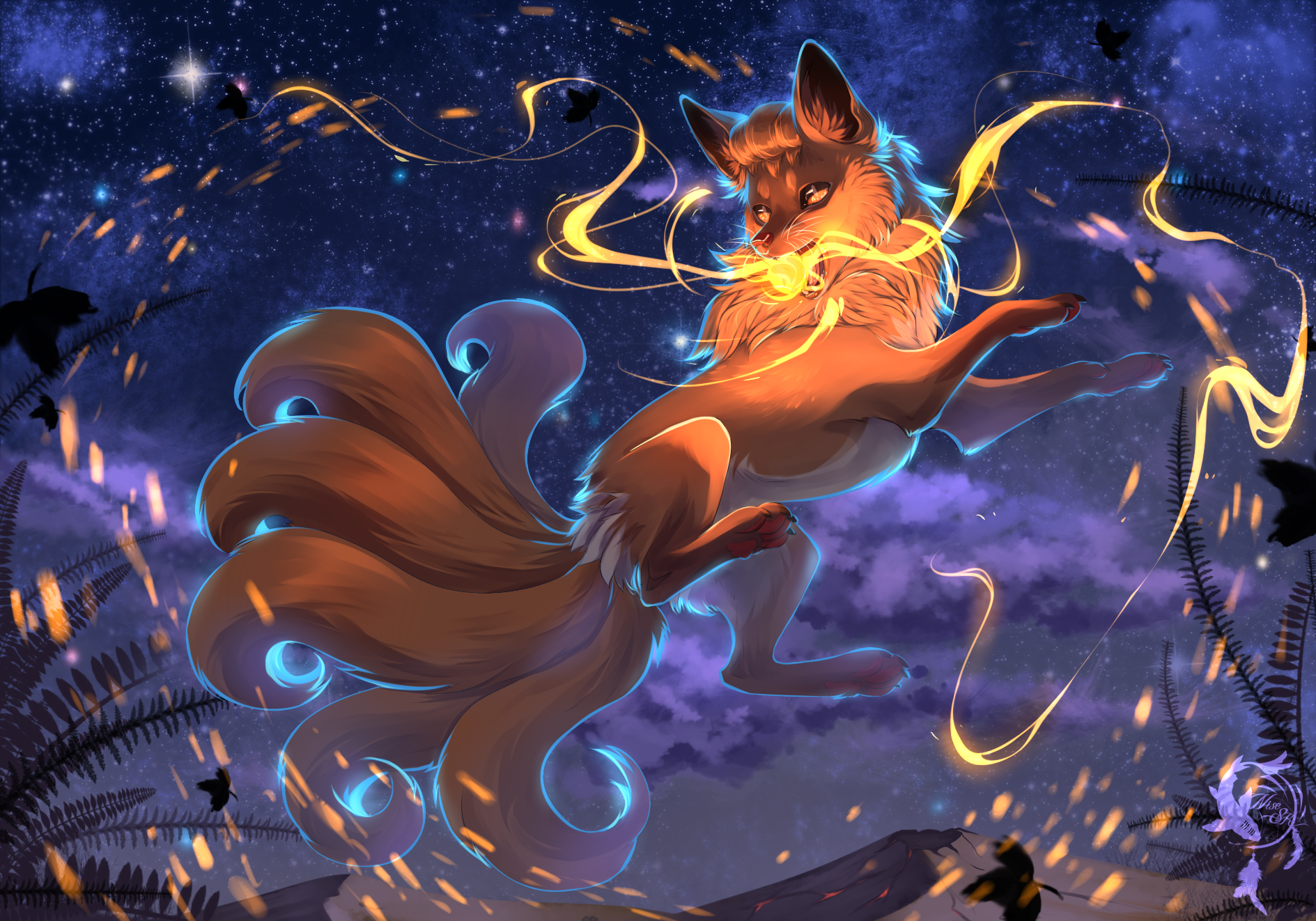 Fantasy fox by dNiseb