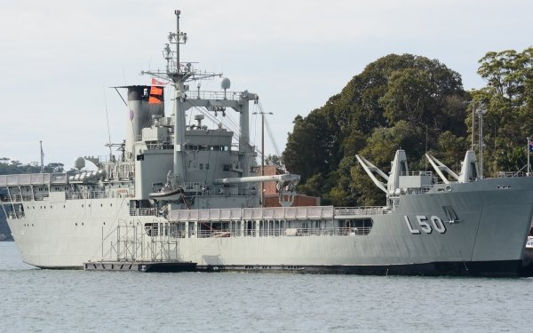 Military HMAS Tobruk (L50) HMAS Tobruk Boat Navy Australia Landing Ship HD Wallpaper | Background Image