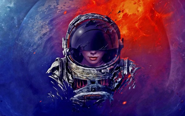 planet Sci Fi astronaut HD Desktop Wallpaper | Background Image