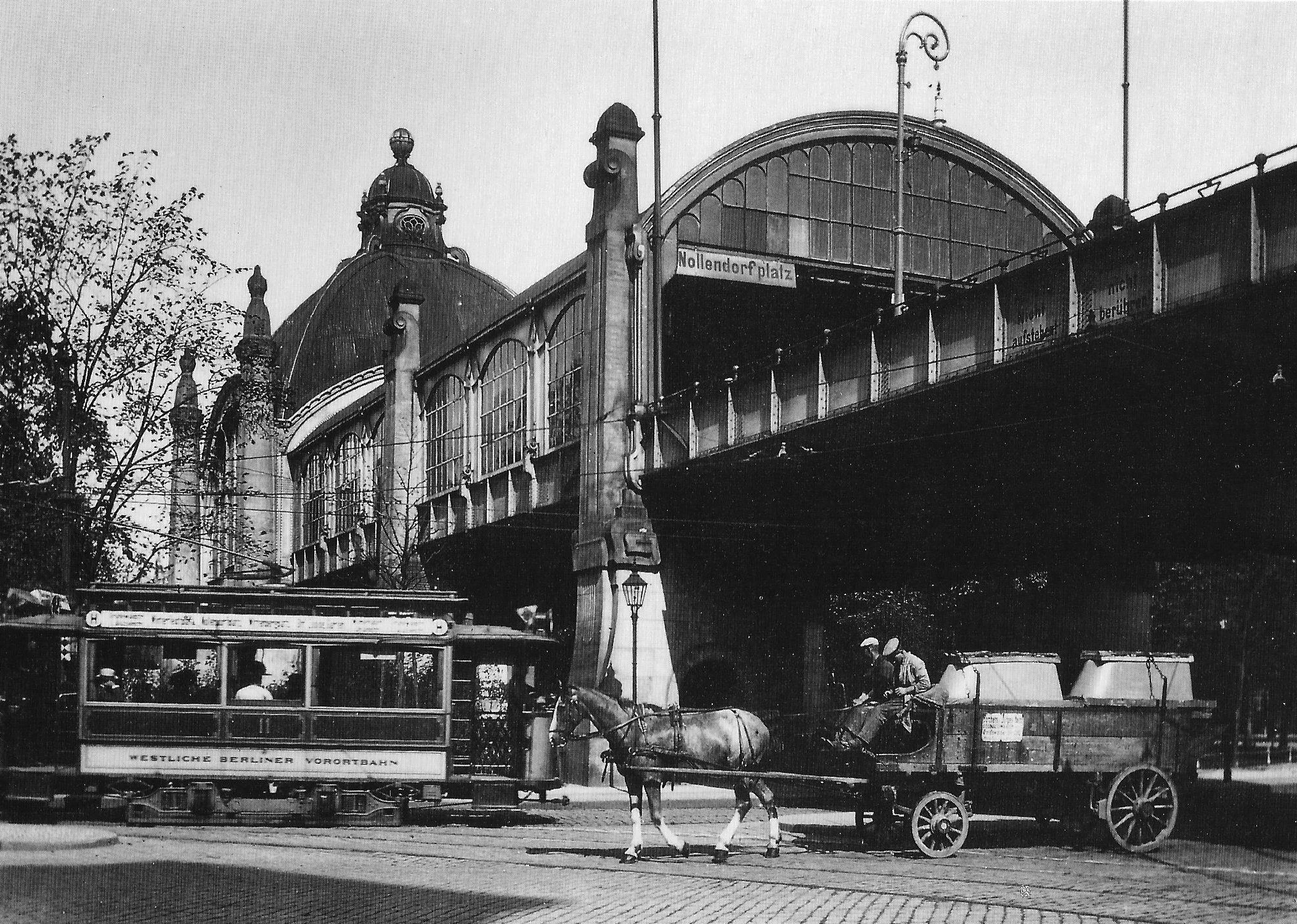 Nollendorfplatz Ubahn station, Berlin Germany, early 1900