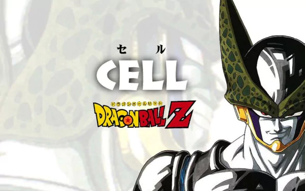 HD wallpaper featuring Cell from Dragon Ball Z, prominently displayed with the game's title, for fans of Dragon Ball Z: Budokai Tenkaichi 3.