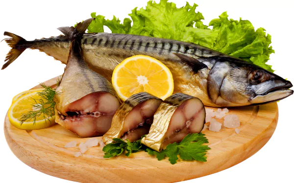 salad lemon food fish HD Desktop Wallpaper | Background Image
