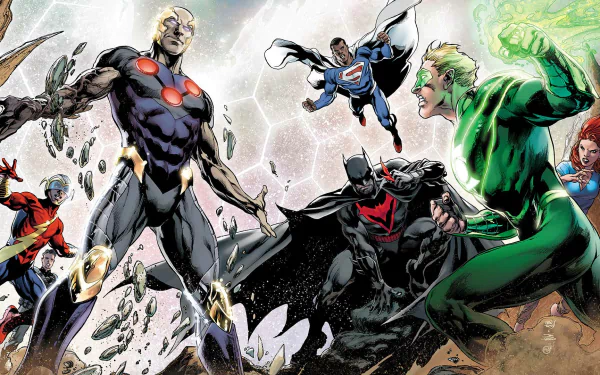 Flash Superman Green Lantern Batman Comic Convergence HD Desktop Wallpaper | Background Image