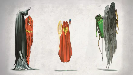 Atom (DC Comics) Wonder Woman Lasso of Truth Hawkman (DC Comics) Green Arrow Superman Flash Batman Comic identity crisis HD Desktop Wallpaper | Background Image