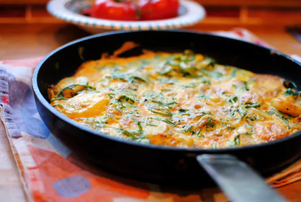 food Frittata HD Desktop Wallpaper | Background Image