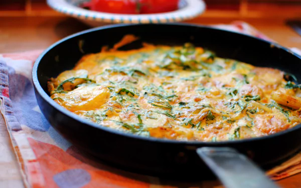 food Frittata HD Desktop Wallpaper | Background Image