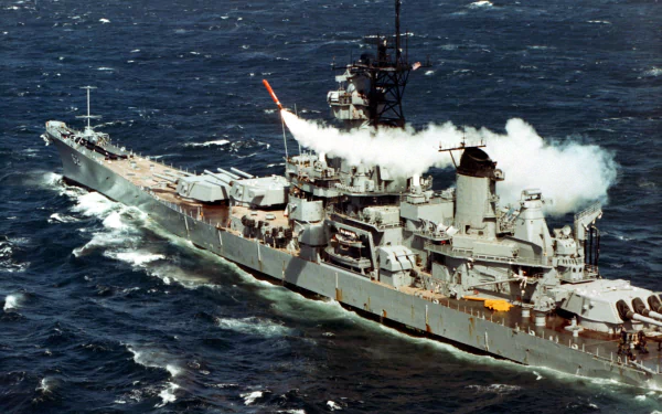 warship battleship military USS New Jersey (BB-62) HD Desktop Wallpaper | Background Image