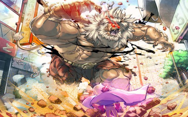 Anime One-Punch Man Saitama Beast King HD Wallpaper | Background Image