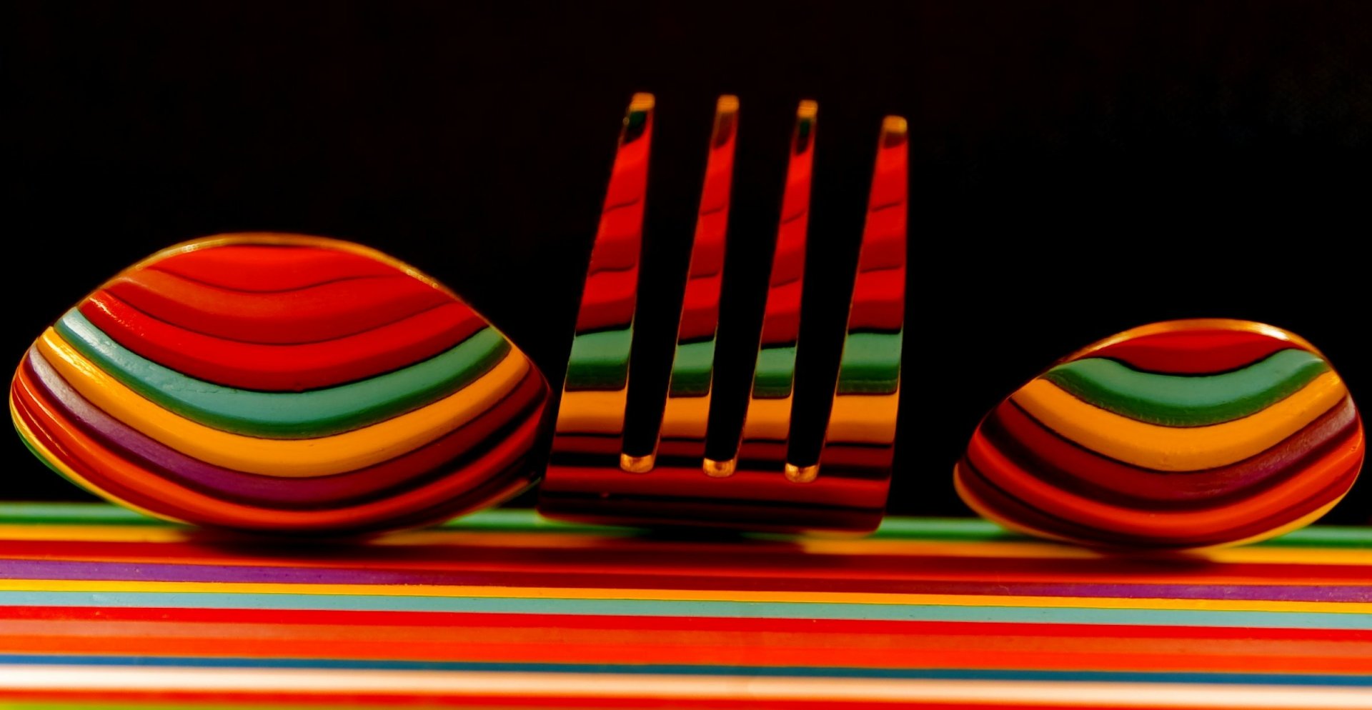 Download Colors Spoon Fork Photography Cutlery HD Wallpaper