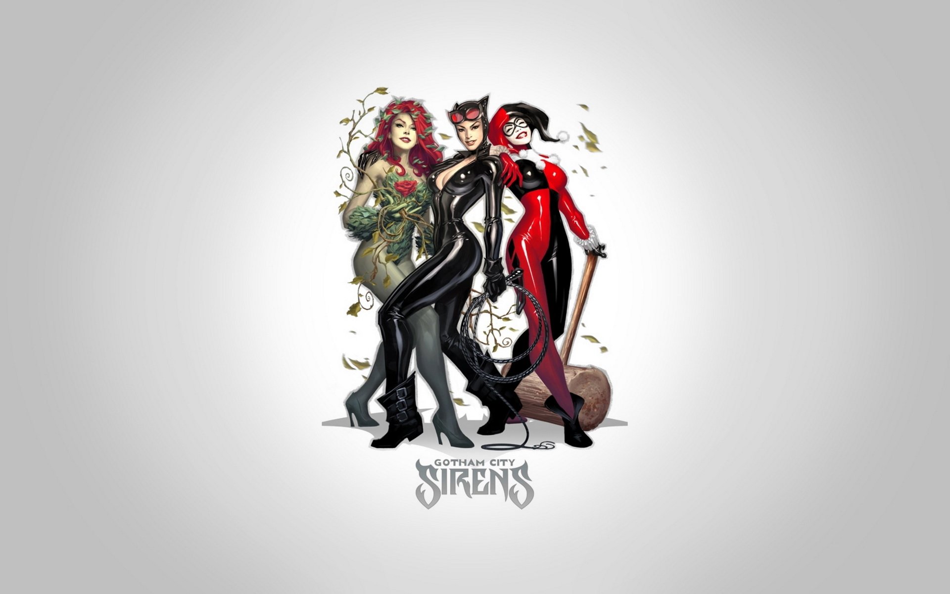 Download Poison Ivy Catwoman Harley Quinn Comic Gotham City Sirens HD  Wallpaper