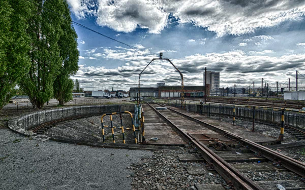 man made railroad HD Desktop Wallpaper | Background Image