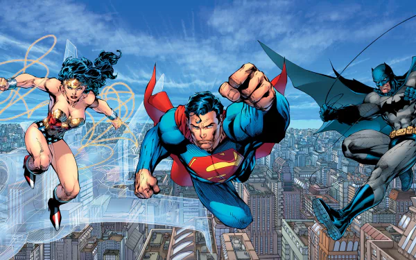 DC Comics Batman Superman Wonder Woman Comic trinity HD Desktop Wallpaper | Background Image