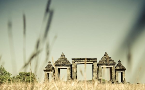 Religious Ratu Boko Temples Temple Java Indonesia HD Wallpaper | Background Image