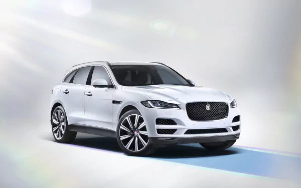 white car SUV car Jaguar (Car) vehicle Jaguar F-PACE HD Desktop Wallpaper | Background Image