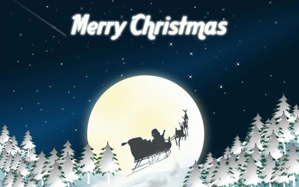 snow Santa Claus Merry Christmas holiday Christmas HD Desktop Wallpaper | Background Image
