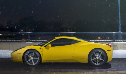 yellow car car supercar Ferrari vehicle Ferrari 458 Italia HD Desktop Wallpaper | Background Image