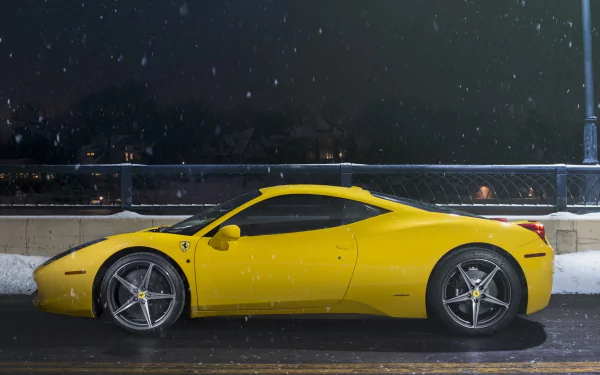 yellow car car supercar Ferrari vehicle Ferrari 458 Italia HD Desktop Wallpaper | Background Image