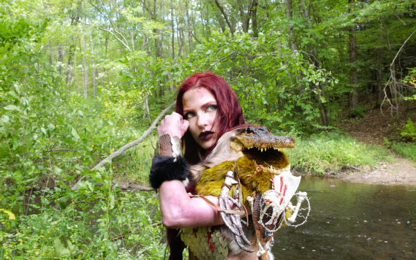 Red Sonja woman cosplay HD Desktop Wallpaper | Background Image