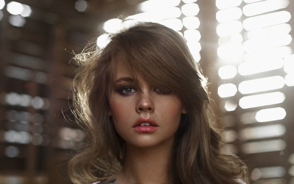 Femmes Anastasiya Scheglova Top Modèls Russie Top Model Green Eyes Brune Tatouage Face Long Hair Fond d'écran HD | Image