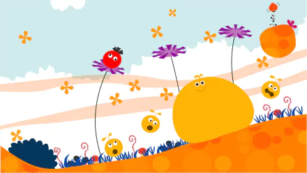video game LocoRoco 2 HD Desktop Wallpaper | Background Image