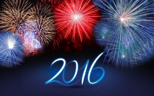 Holiday New Year 2016 Fireworks New Year HD Wallpaper | Background Image