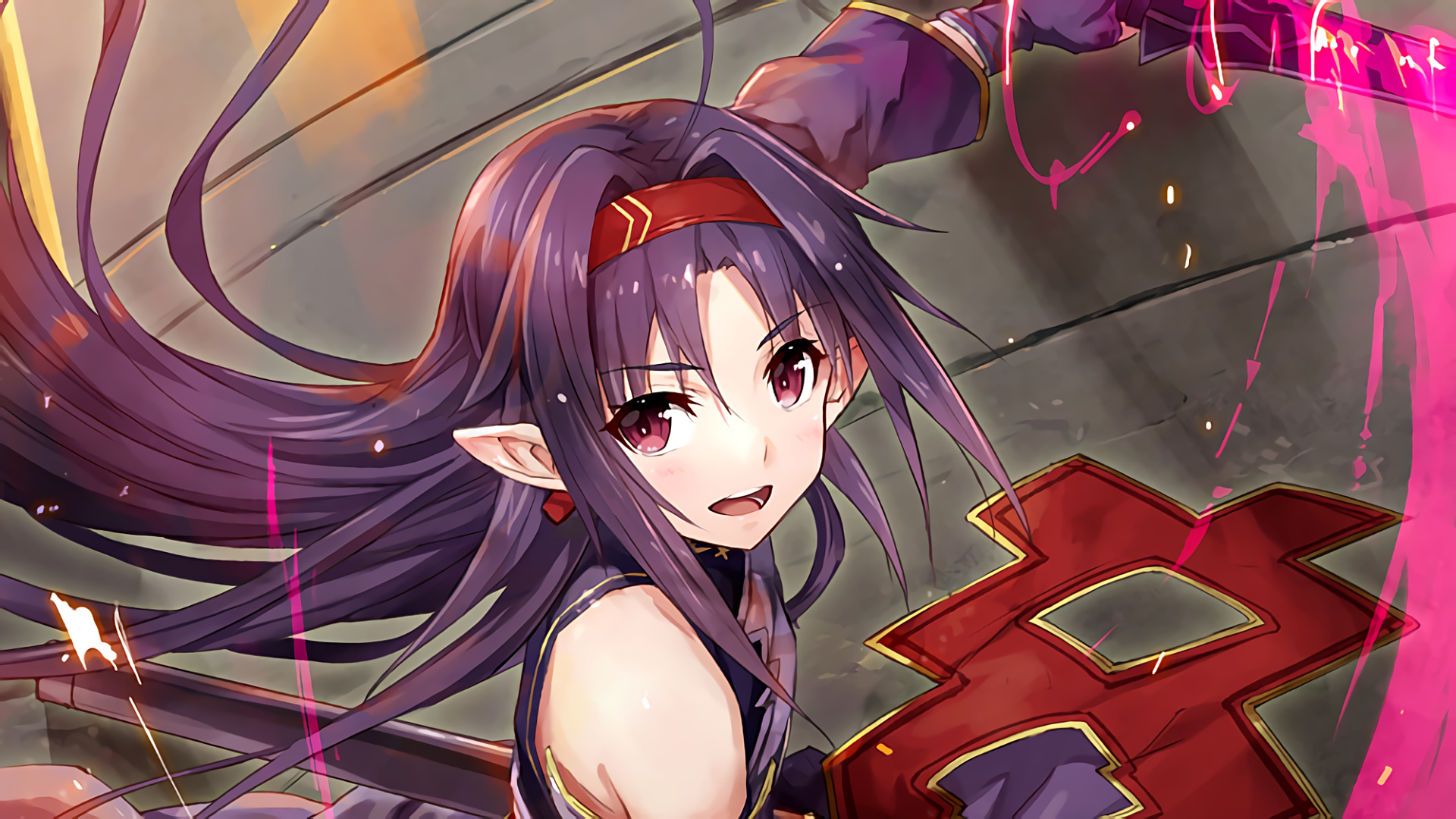 Yuuki, anime, art, online, sao, sword, HD phone wallpaper