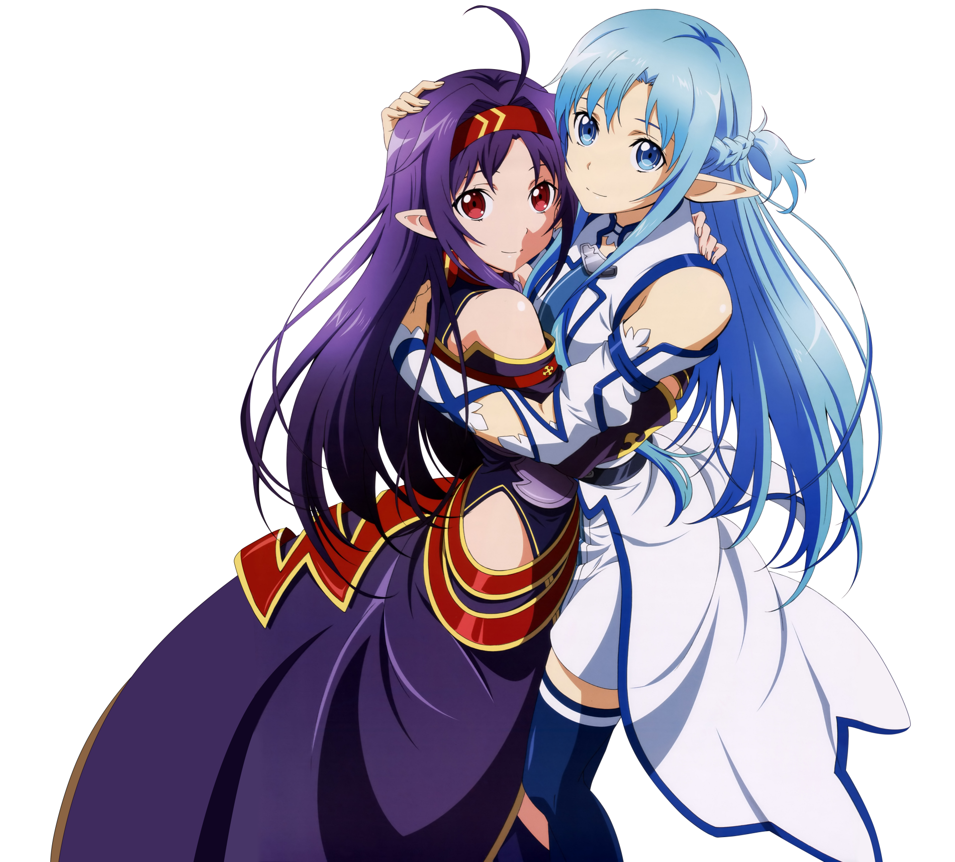 Asuna And Yuuki Render 5k Retina Ultra Hd Wallpaper