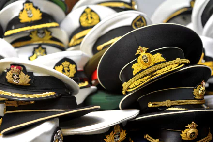  Navy officer's hats