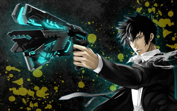 Anime Psycho-Pass Shinya Kogami Gun Smoking HD Wallpaper | Background Image