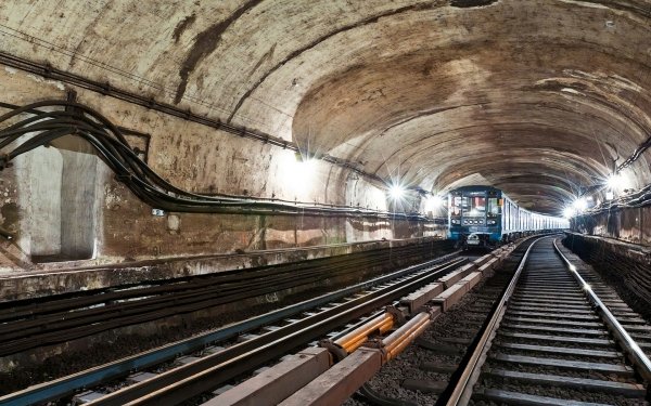 Vehículos Tren Túnel Vía férrea Metro Fondo de pantalla HD | Fondo de Escritorio