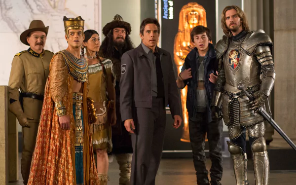 Dan Stevens Robin Williams Ben Stiller movie Night at the Museum: Secret of the Tomb HD Desktop Wallpaper | Background Image