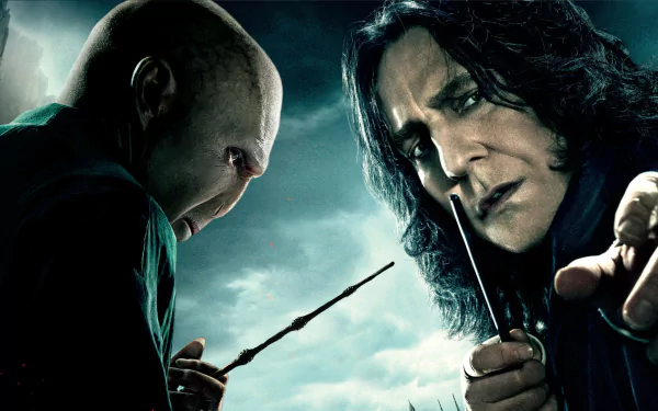 Severus Snape Alan Rickman Lord Voldemort movie Harry Potter and the Deathly Hallows: Part 1 HD Desktop Wallpaper | Background Image