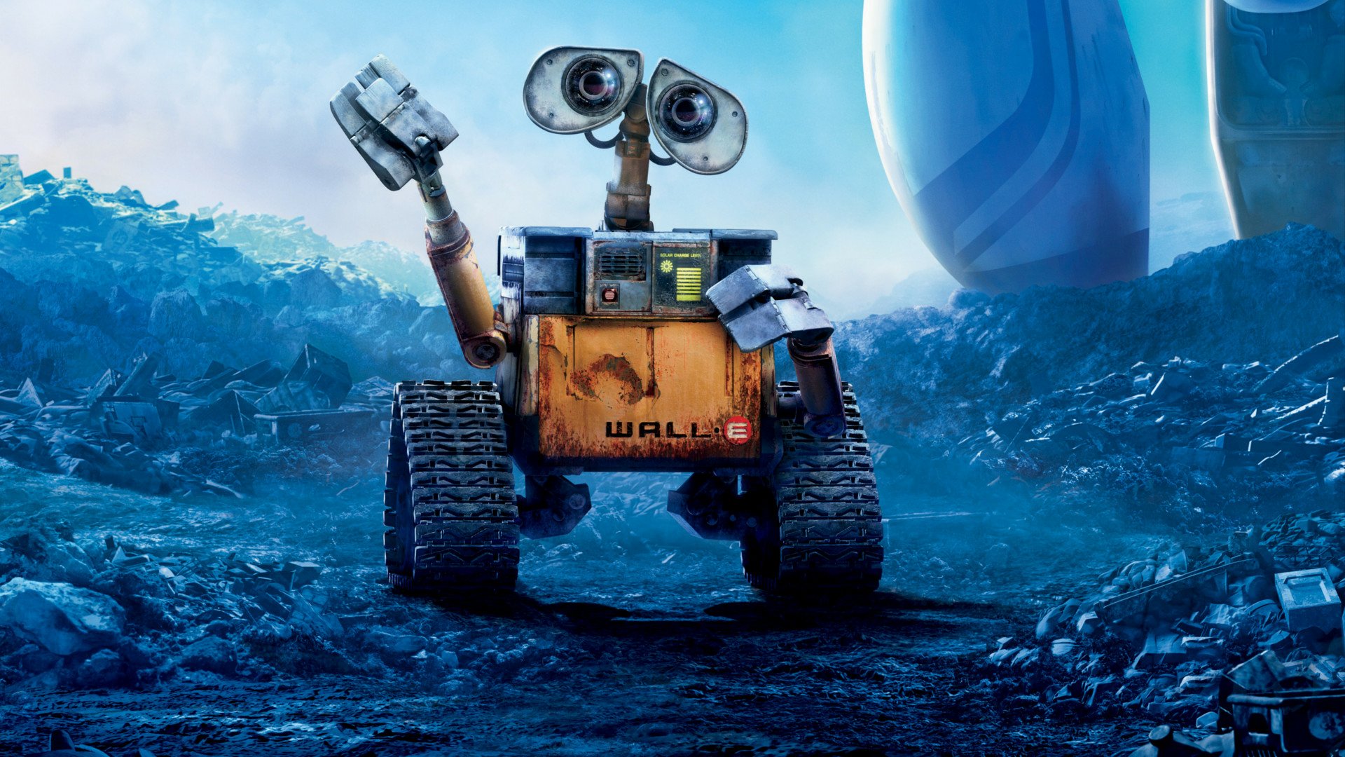 Wall E Saying Hi 高清壁纸 桌面背景 19x1080 Id Wallpaper Abyss