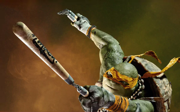 Michelangelo (TMNT) movie Teenage Mutant Ninja Turtles (2014) HD Desktop Wallpaper | Background Image