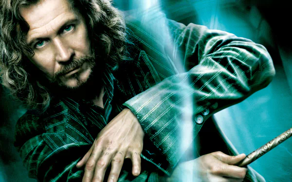 HD wallpaper featuring a striking scene from Harry Potter and the Order of the Phoenix, showcasing a character wielding a wand amid a mystical backdrop.